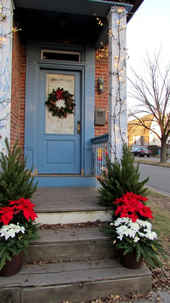 festive seasonal planter boxes