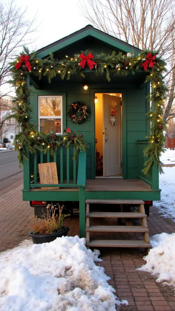 festive tiny house charm
