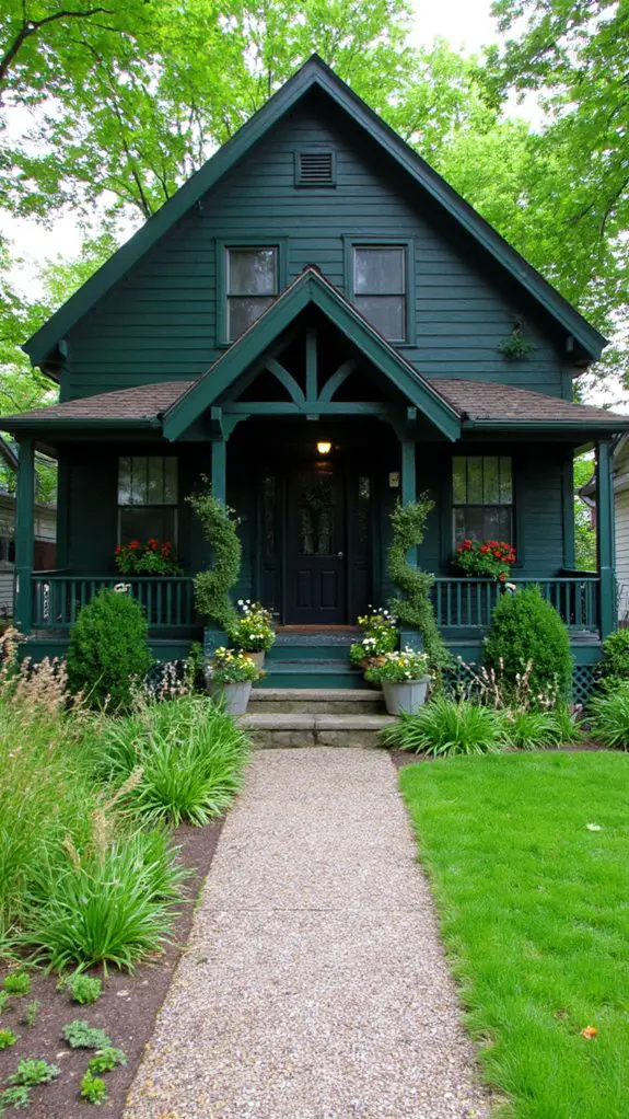 forest green farmhouse elegance