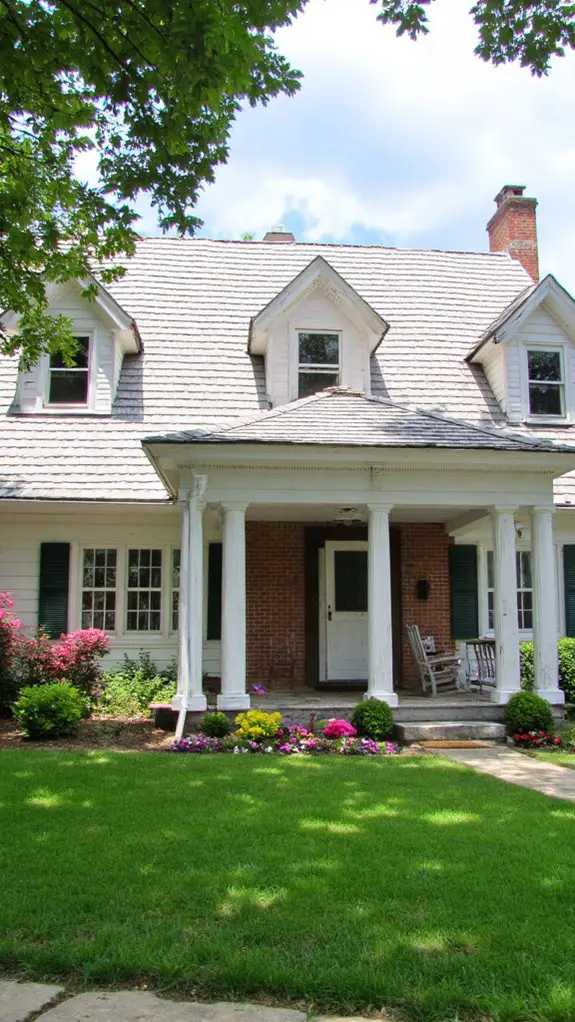 gable roof with dormers