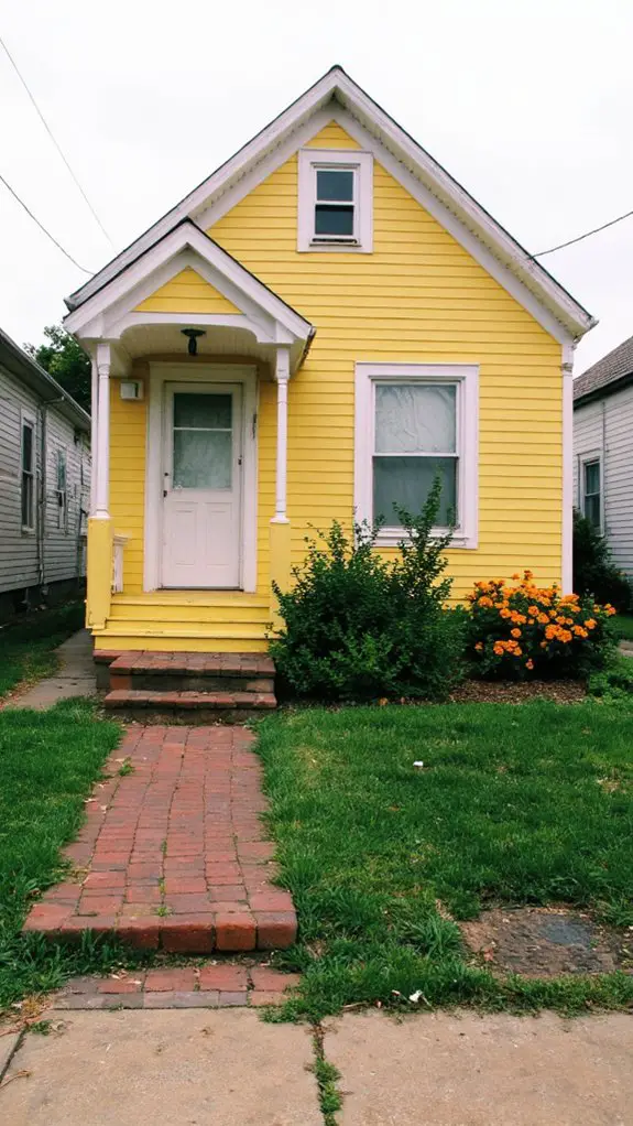 gentle marigold with white