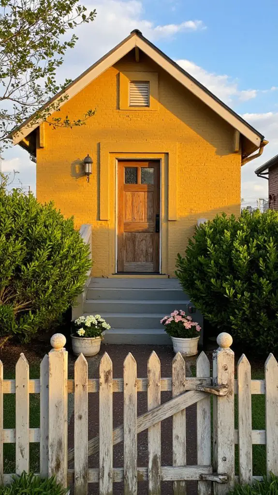 gentle warm yellow exterior