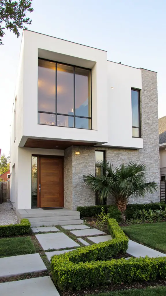 geometric lines enhance architecture