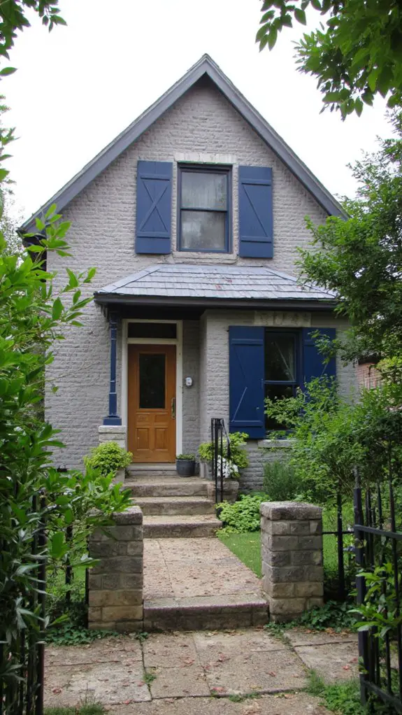 geometric shutters enhance curb appeal