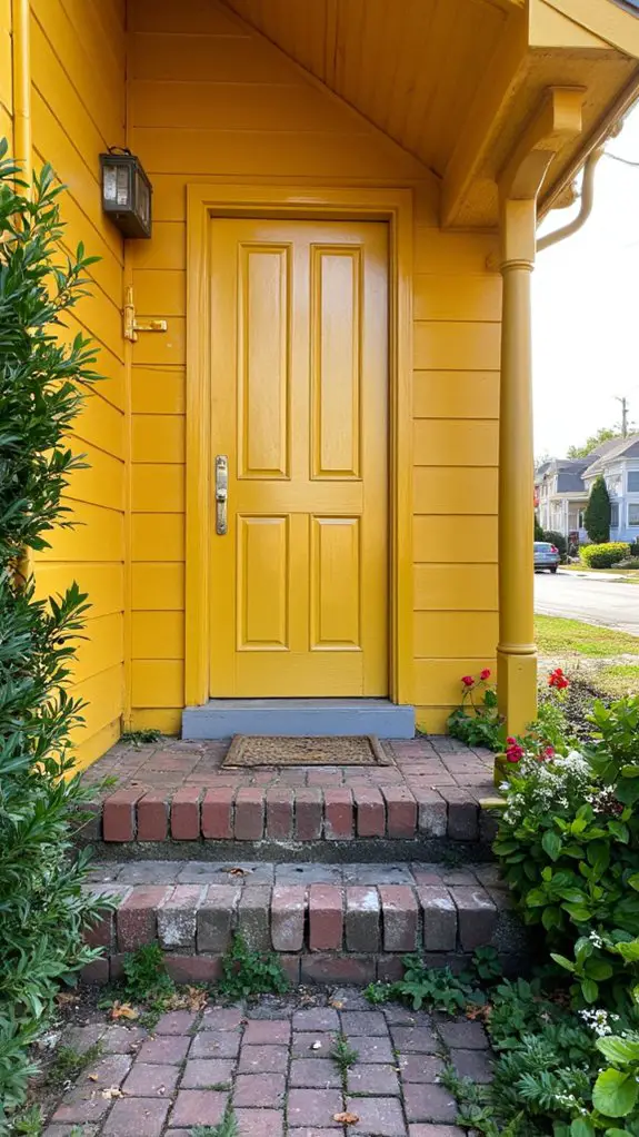 glamorous gold front door