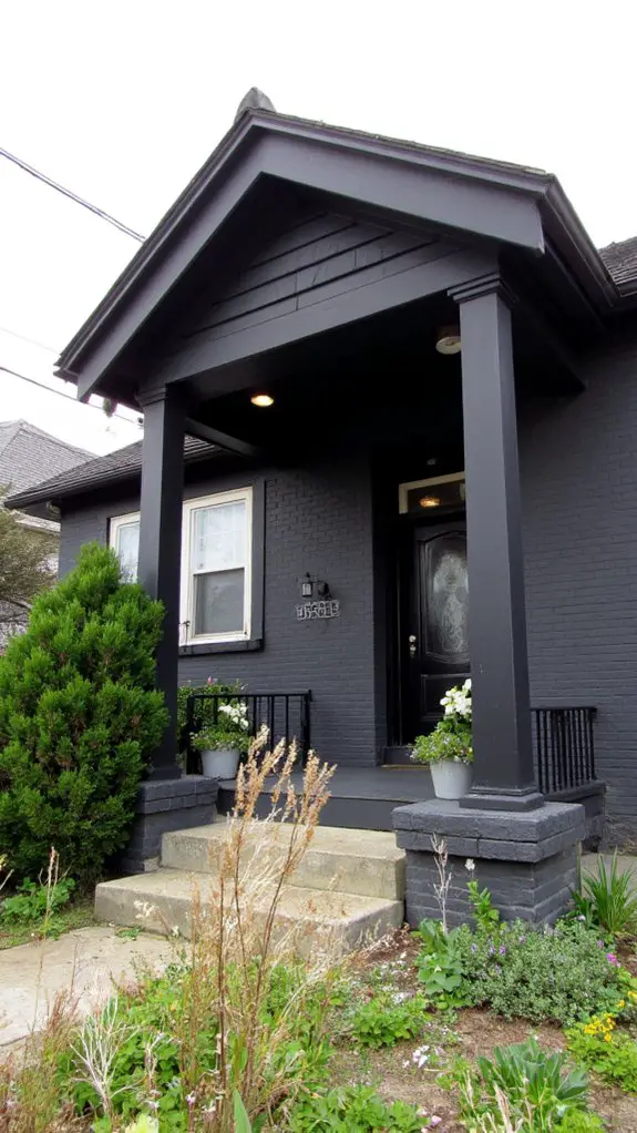 graphite gray with black