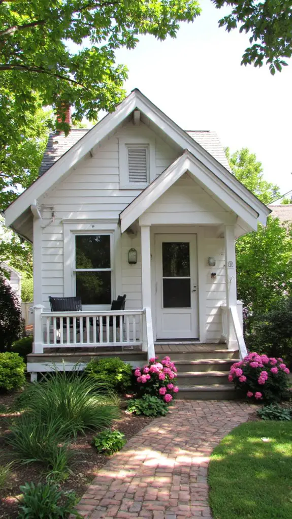 gray accents enhance white