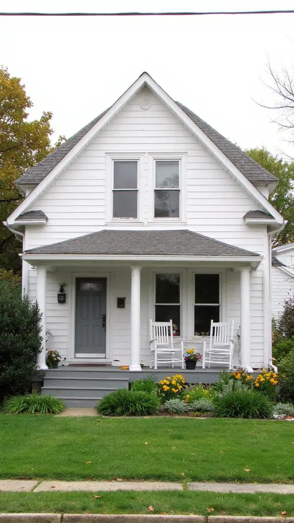 gray accents on white