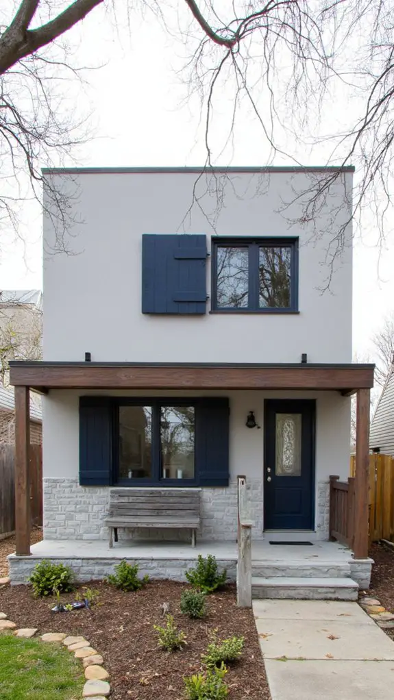 gray and navy elegance