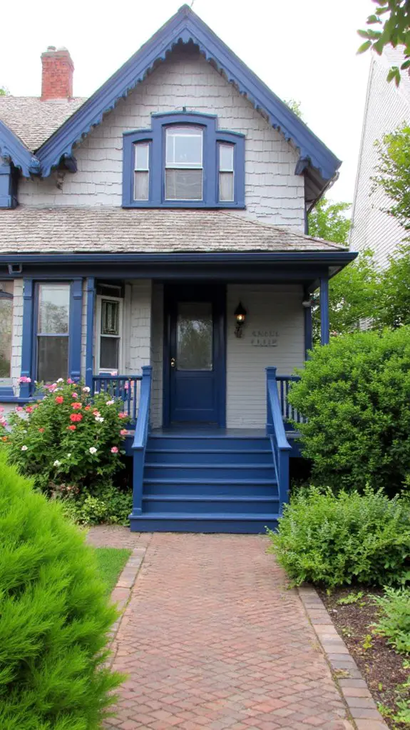 gray and navy elegance