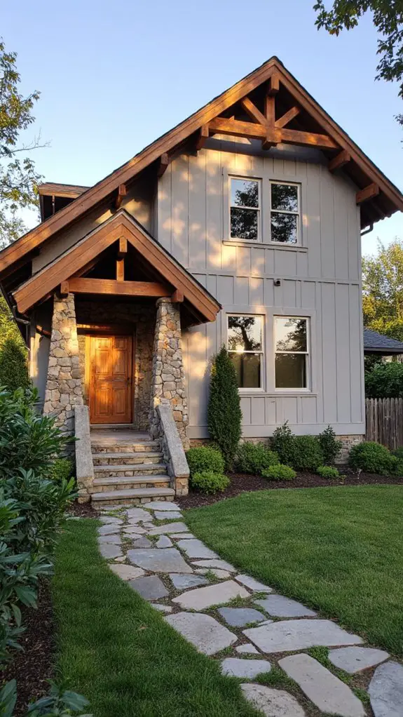 gray and wood harmony