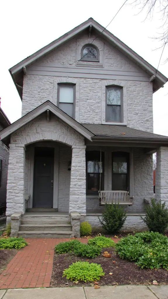 gray brick enhances architecture