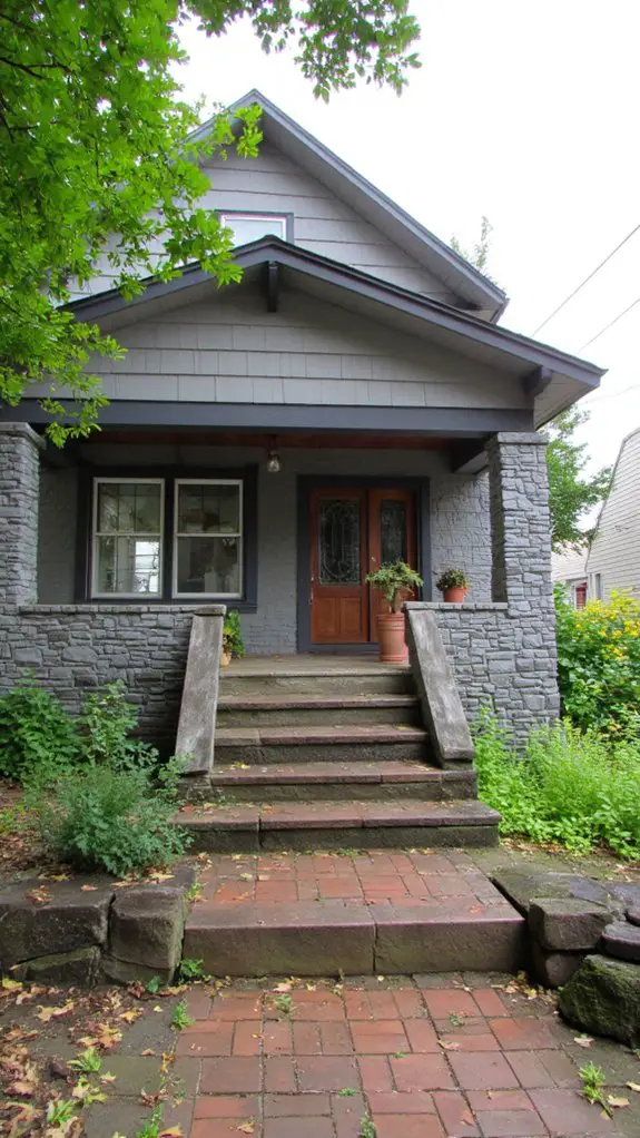 gray craftsman stone beauty