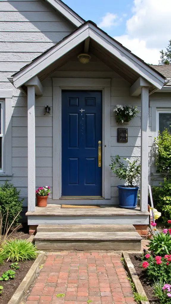 gray elegance with navy