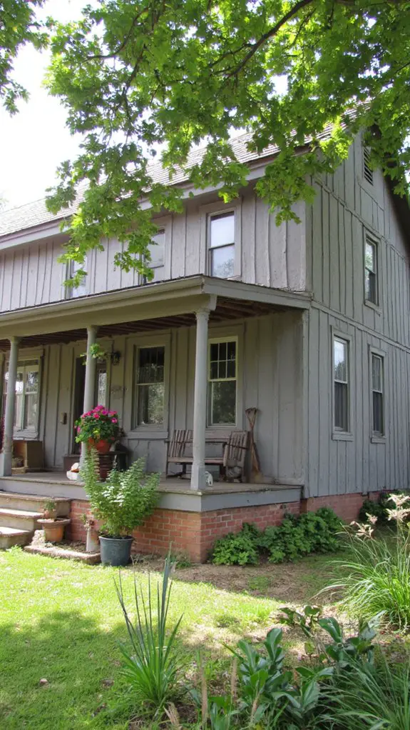 gray farmhouse aesthetic blend