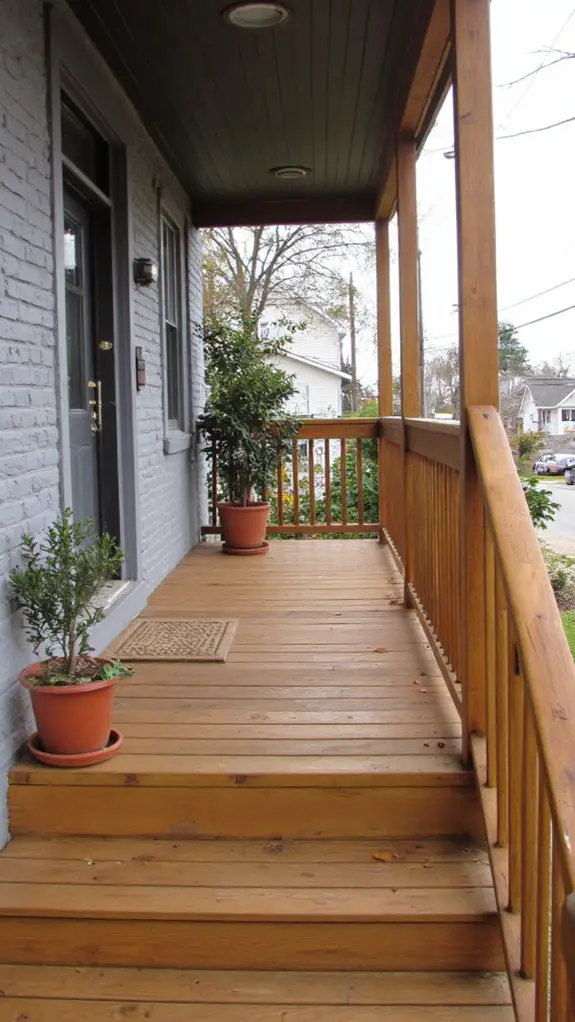 gray home natural wood