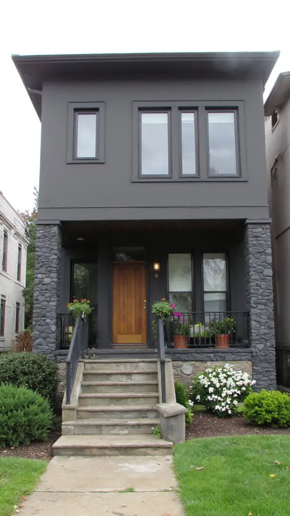 gray stucco sleek slate