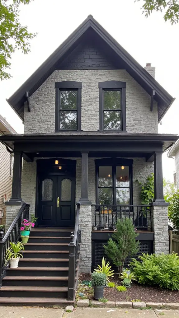 gray textures with black