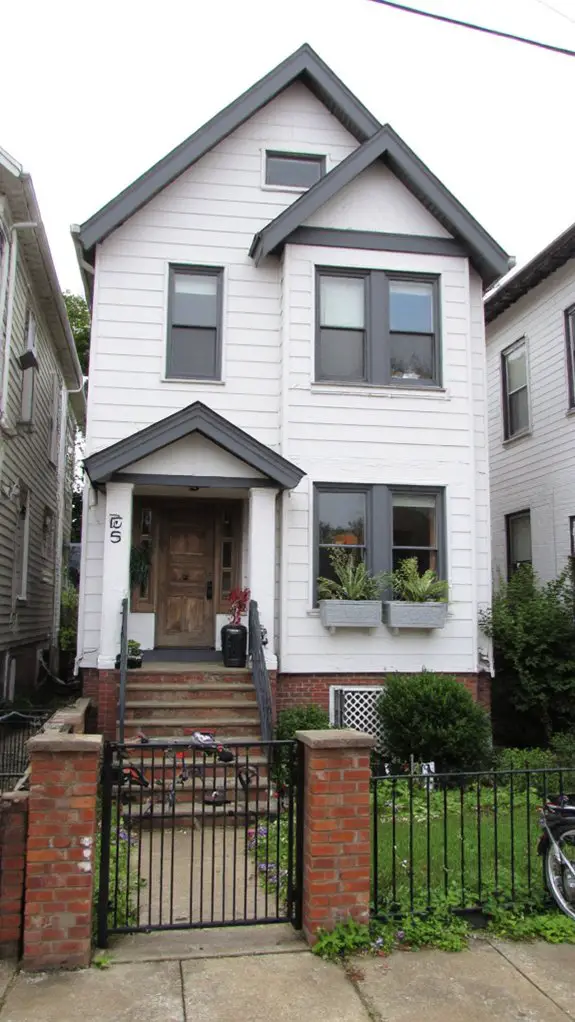 gray trimmed white industrial loft
