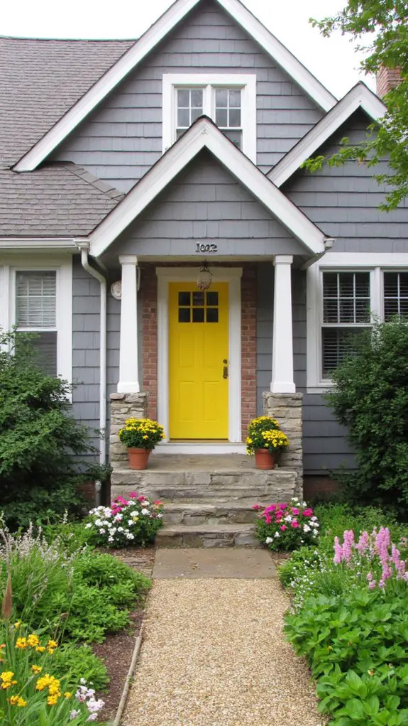 gray white yellow charm