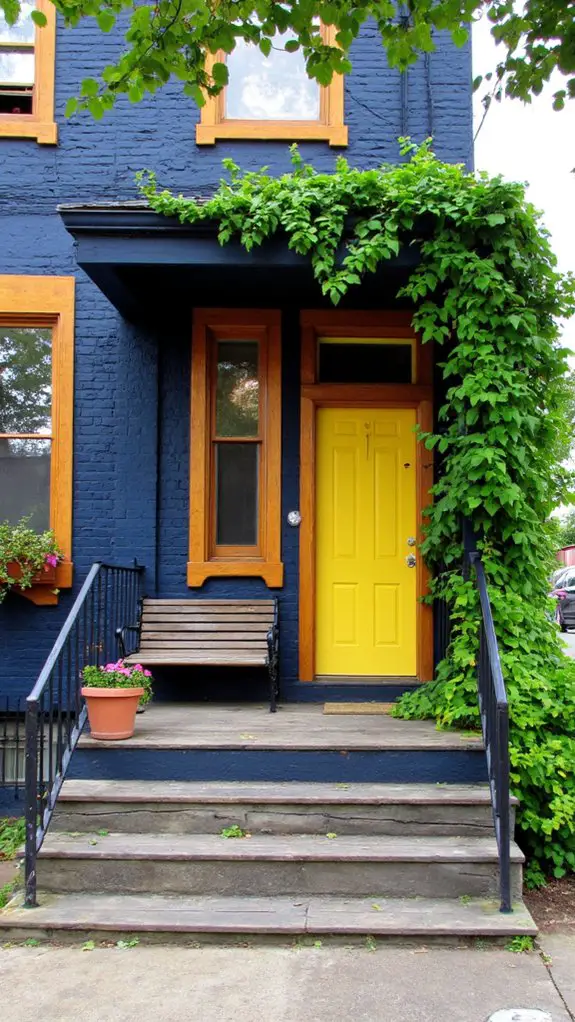 green accents enhance vibrancy