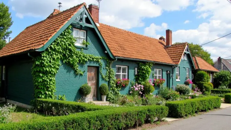 20 Green Houses With Terracotta Roofs That Add Warmth green houses with warmth