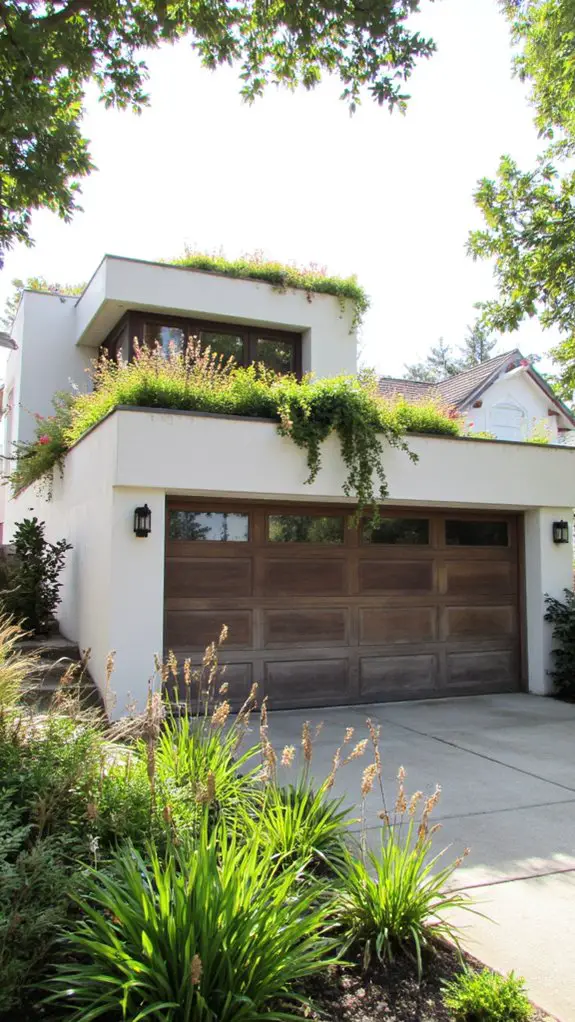 green roof garage design
