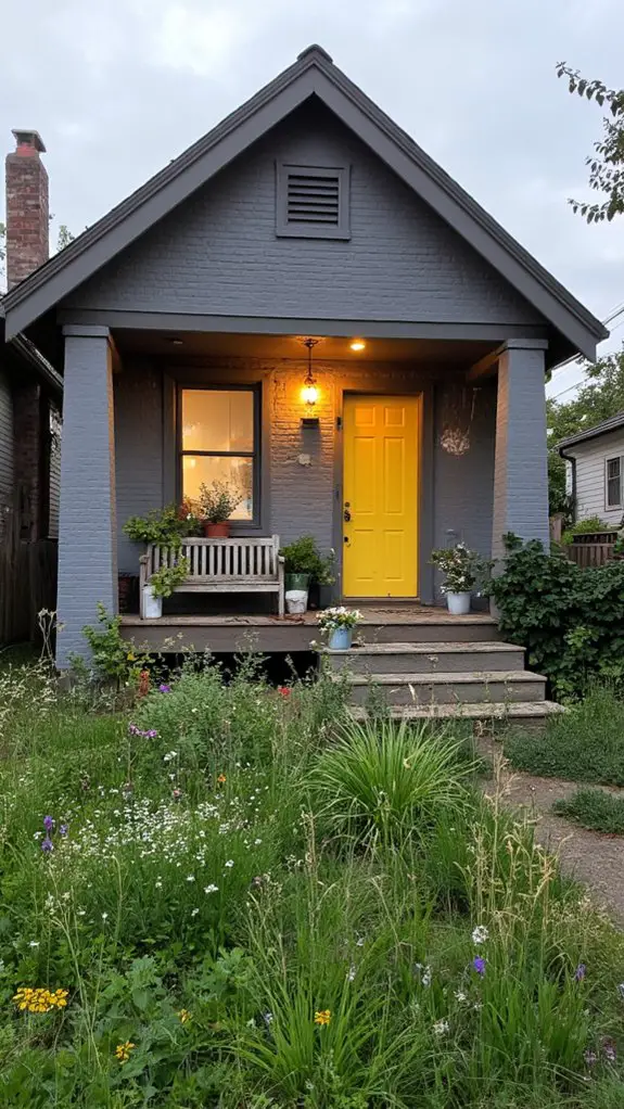 grey and yellow harmony