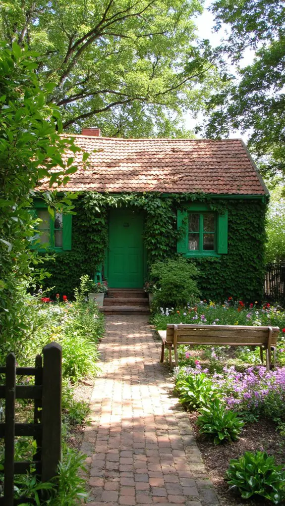 harmonious architectural green oasis