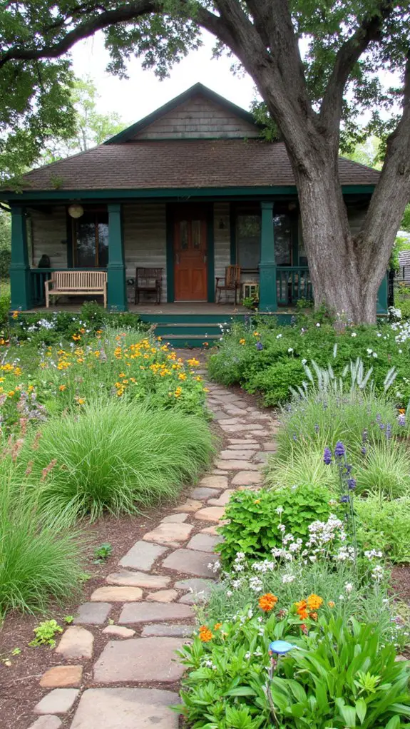 harmonious greenhouse landscaping integration