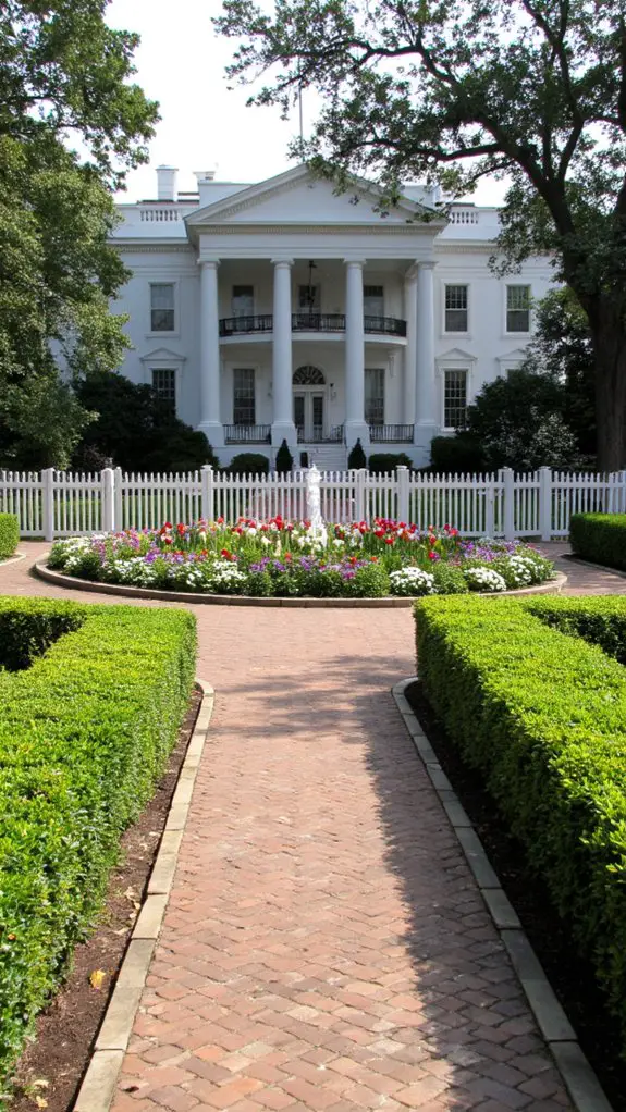 harmonious symmetrical garden design