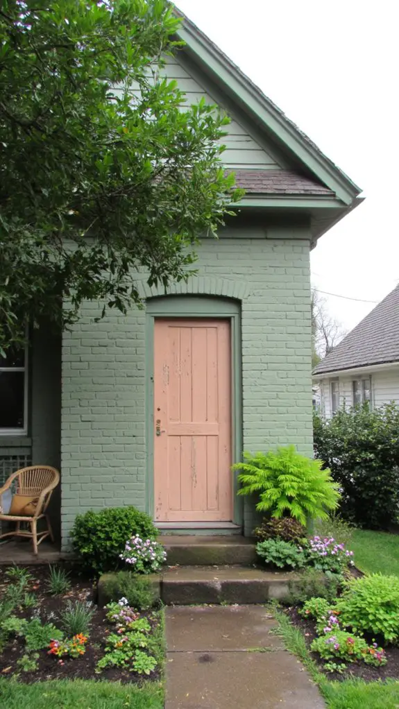 harmonious warm peach hue