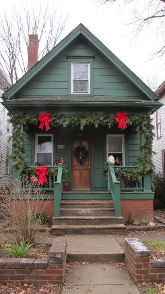 holiday cheer with red accents