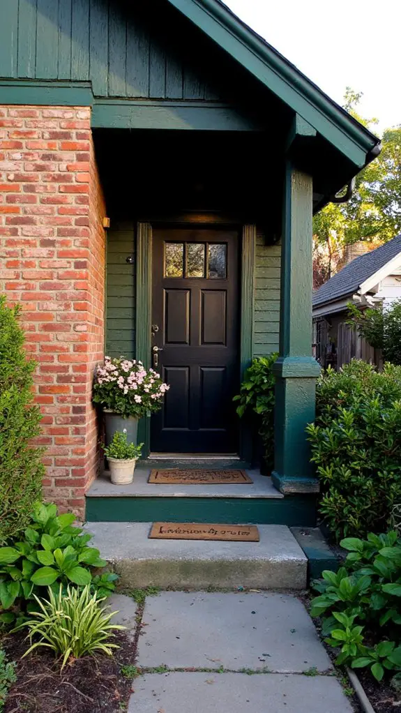 hunter green sophistication contrast