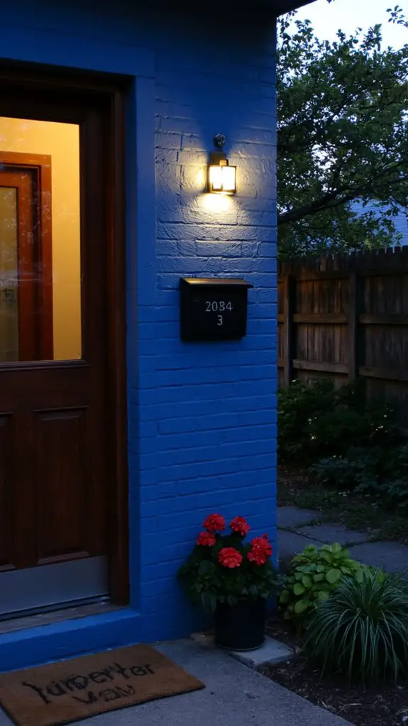 illuminated address for visibility