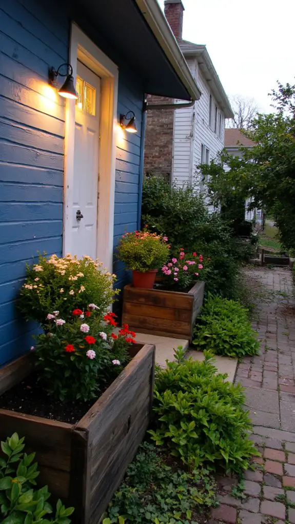 illuminated plants enhance atmosphere