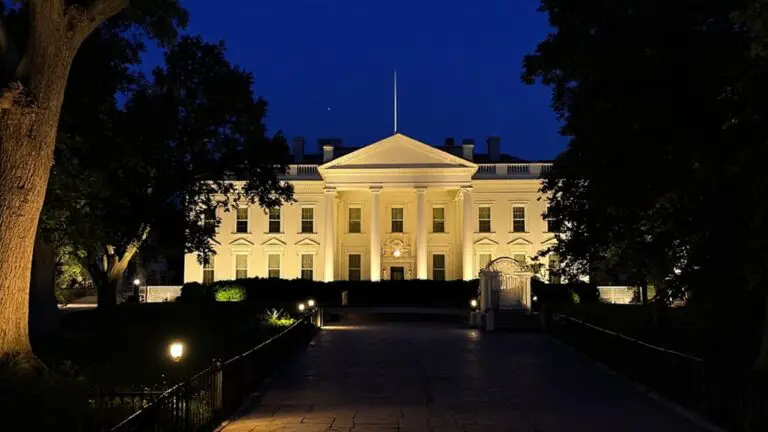 21 White House Exterior at Night Lighting Ideas That Glow illuminated white house designs