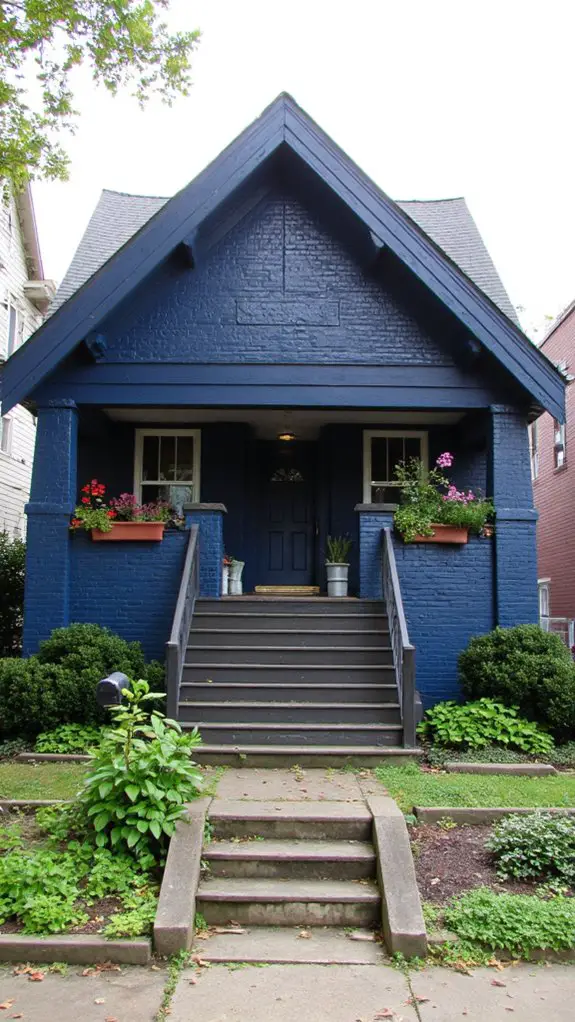 indigo and charcoal elegance