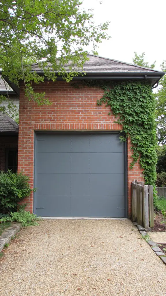 industrial gray garage door
