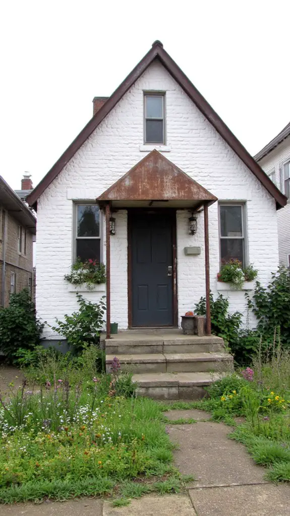 industrial metal brick contrast