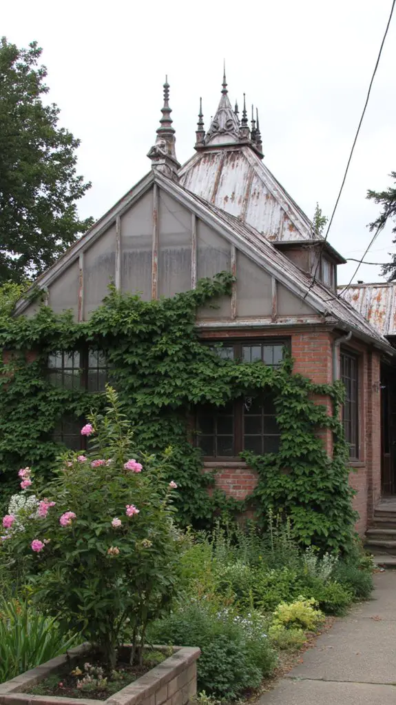 intricate architectural rooftop accents