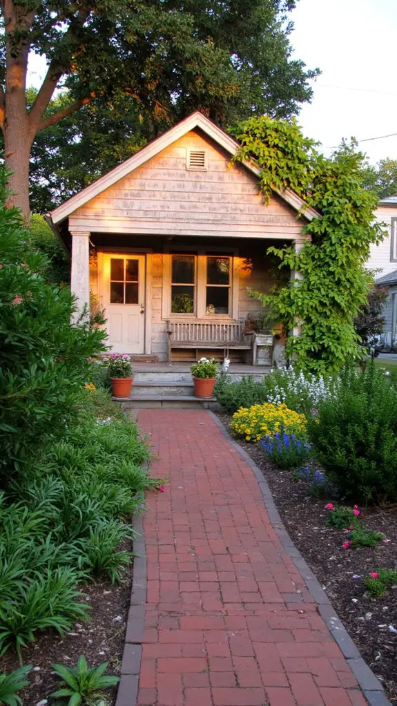 inviting entrance with charm