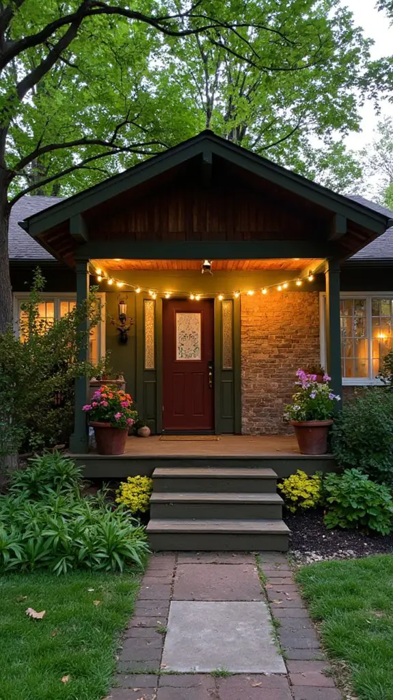 inviting evening garden ambiance