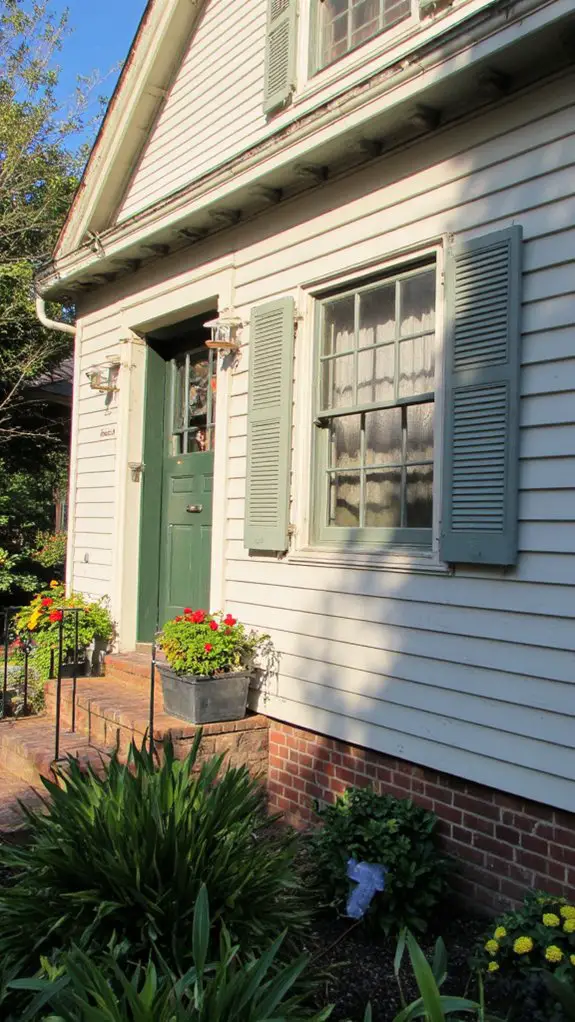 inviting gray green cream palette