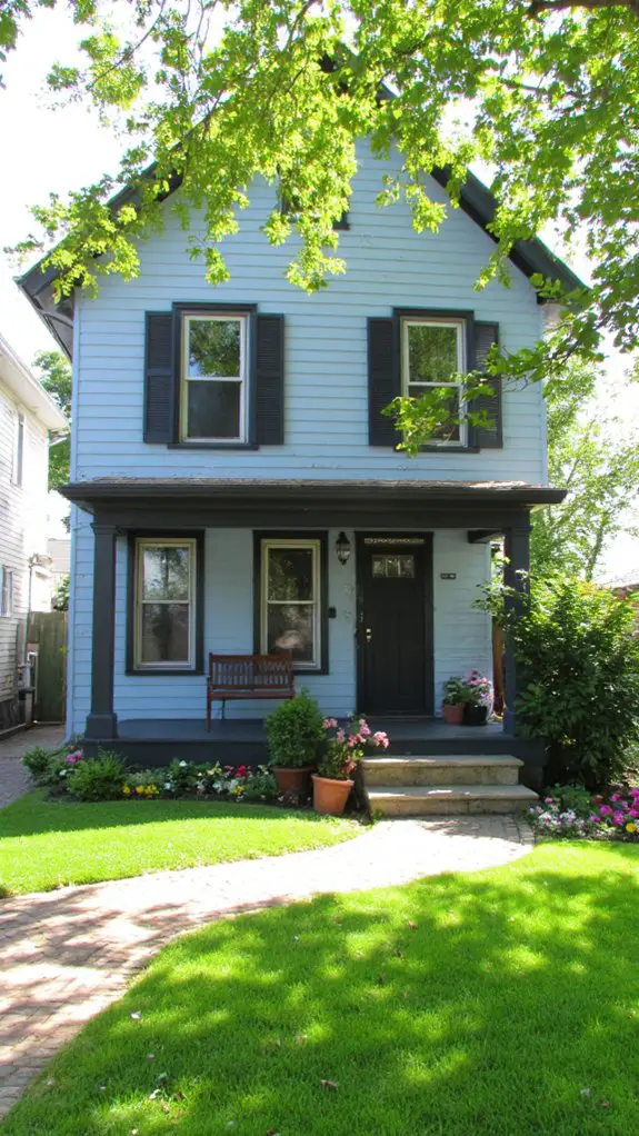 inviting modern aesthetic contrast