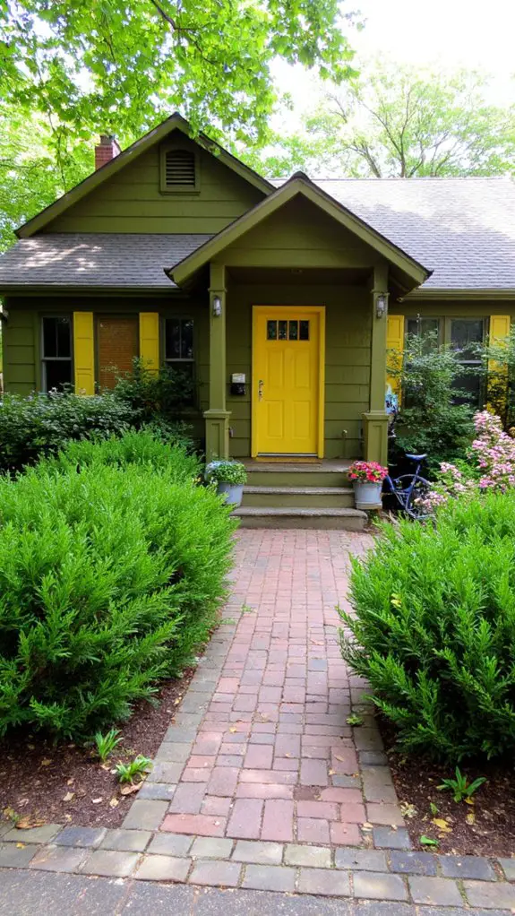 inviting olive green charm