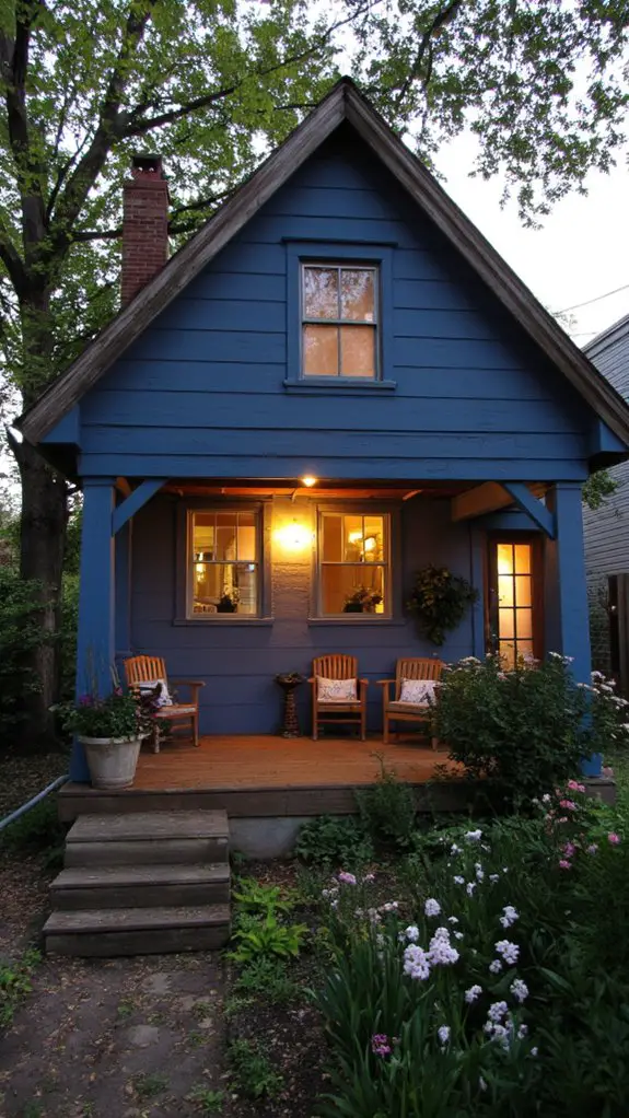 inviting outdoor evening ambiance