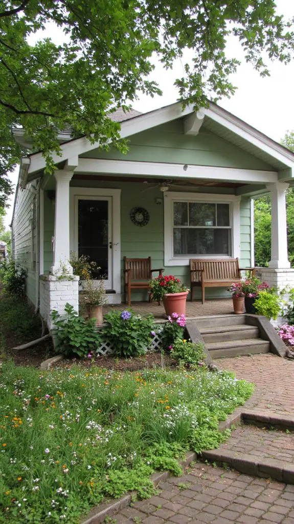 inviting outdoor relaxation space
