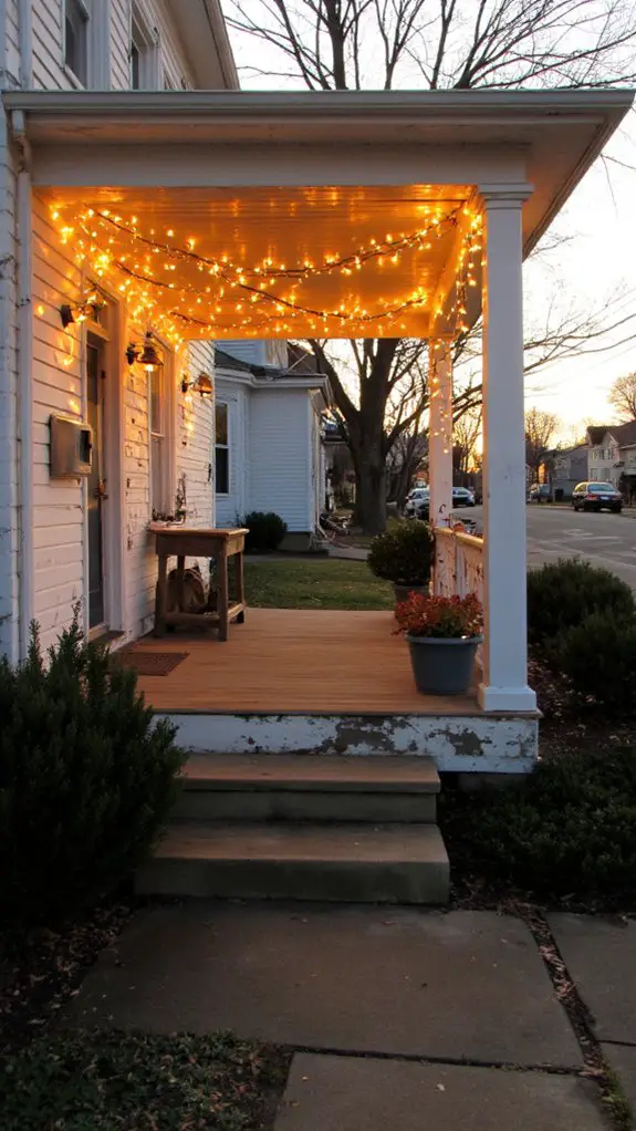 inviting porch lighting ambiance
