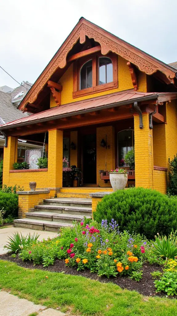 inviting yellow brick charm